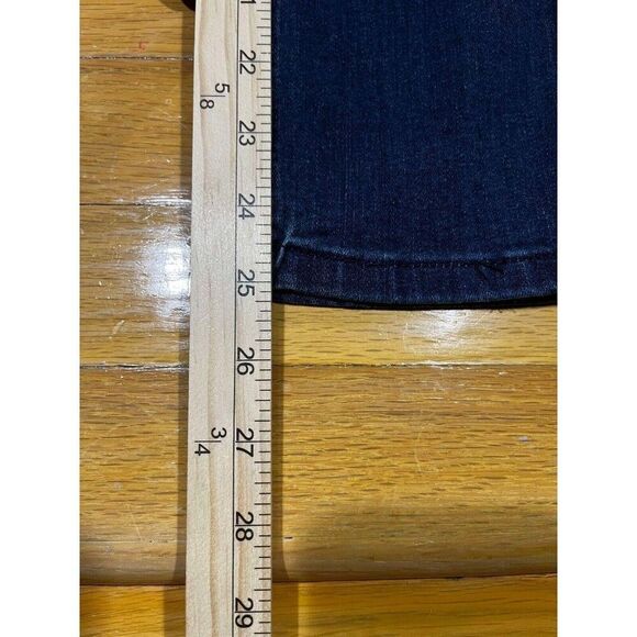 Ring Of Fire Jeans Womens 14 Slim Blue Mid Rise Distressed Denim Festival Grunge - Picture 9 of 9